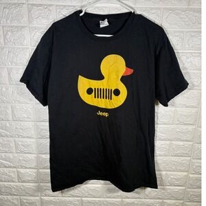 Jeep‎ Mens Duck Ducking T-Shirt Black Large Funny Car Lover Gift Present